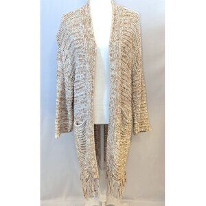 Abercrombie | Oversized Fringe Detail Boho Cardigan Kimono Sweater Small/Medium